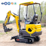 1 Ton Mini Excavator Hydraulic Crawler for Farm Orchard Municipal CE Certification