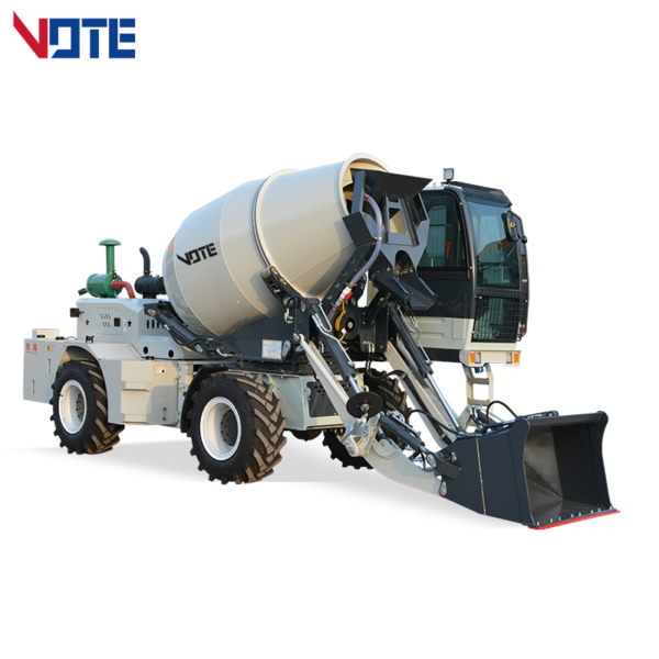 1.2m3 Mini Compact Small Mobile Concrete Mixer with Self Feeding Mixing Truck