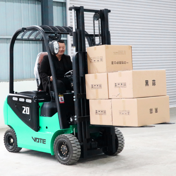 1.5 2.0 2.5 Ton Capacity Electric Articulated Forklift Truck Narrow Aisle Warehouse Work Lifting 10m Max