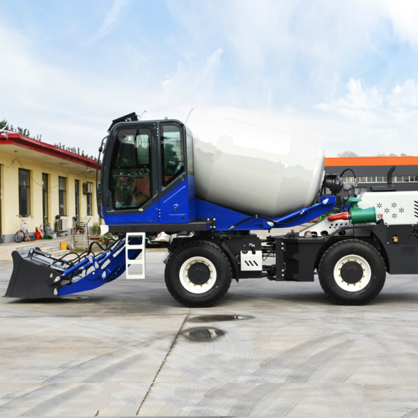 1.5cbm New Mini Mobile Mix Cement Truck Heavy Duty Self Loading Small Cement Concrete with Pump Diesel Mixer Truck