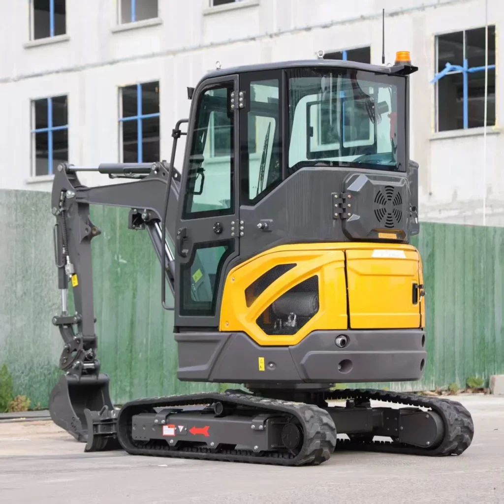 2-Ton and 3-Ton Excavators, Hydraulically Rotatable, with Air-Conditioned Cabin, Suitable for Farm Construction, CE Certified