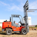 3-5ton 4 Wheel Drive Small All Terrain Forklift 4WD Rough Terrain Forklift 4X4 off Road Truck Diesel Forklift