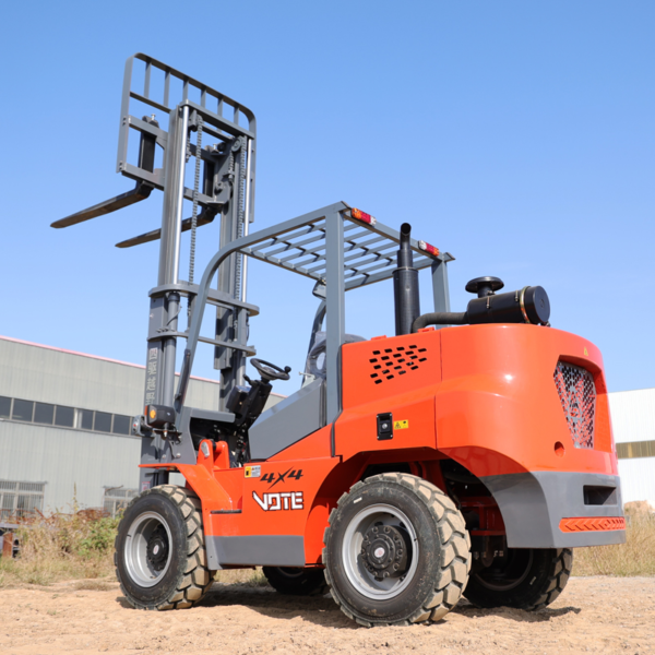 3-5ton 4 Wheel Drive Small All Terrain Forklift 4WD Rough Terrain Forklift 4X4 off Road Truck Diesel Forklift