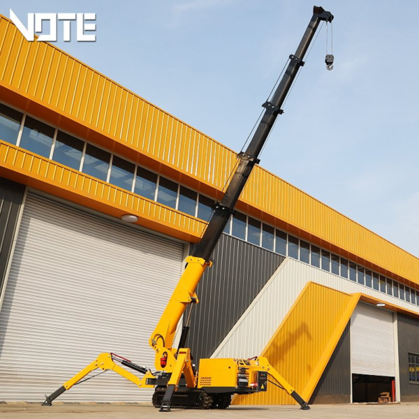 3 Ton Small Crane Spider Crane with Diesel Engine Electric Starting Mini Crane