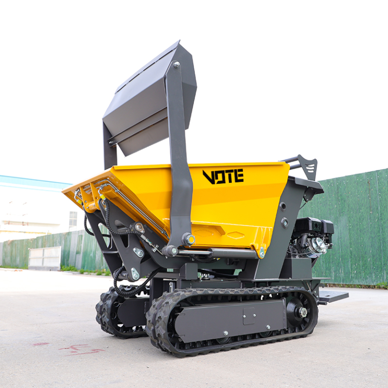 300kg 500kg 800kg Load Capacity Gasoline Engine Powered Rubber Track Mini Cart Transporter, Crawler Mini Dumper