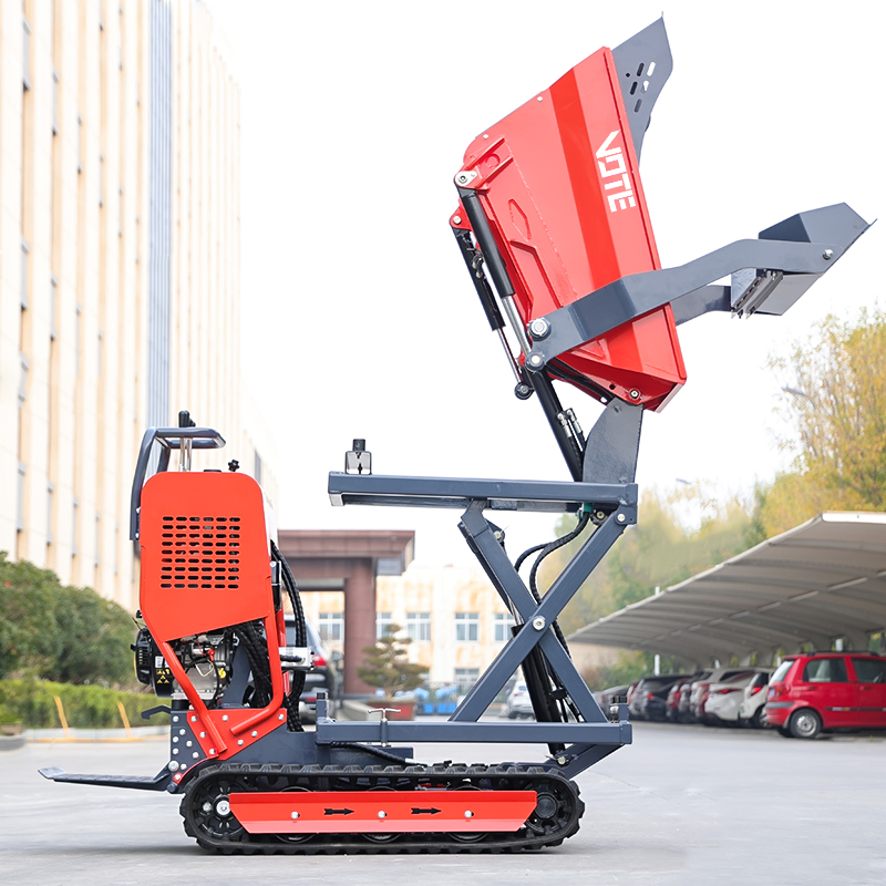 300kg 500kg 800kg Load Capacity Gasoline Engine Powered Rubber Track Mini Cart Transporter, Crawler Mini Dumper 300kg 500kg 800kg Load Capacity Gasoline Engine Powered Rubber Track Mini Cart Transporter, Crawler Mini Dumper
