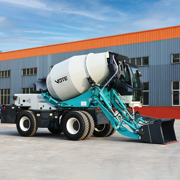 4 Cbm Mobile Self Loading Concrete Self Loading Mixer Truck Concrete Mixer with Self Loader