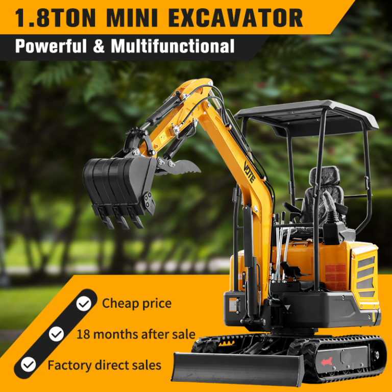 Agricultural Orchard Mini Excavator 1000kg with Swing Boom 1t 2 Ton Price EPA/Euro 5 Mini Digger Factory Customization for Sale