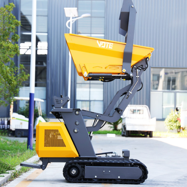 All-Terrain Mini Crawler Dumper Truck Hydraulic Diesel Dump Transporter High Efficiency 800kg Farm Home Construction