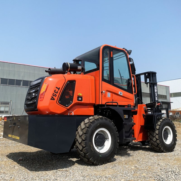 Automatically Hydraulic Drive Cross Country All Terrain Fork Lift 4WD 6 Ton 7 Ton 5 Ton Rough Terrain Forklift Price