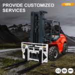 Best Cheap Diesel Engine Rough Terrain Forklift Rotator with Bucket Log Forks