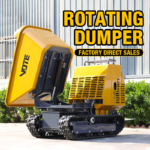 Can Be Tilted Tracked Mini Dumper Truck 1 Ton Crawler Dumper Mini Transporter Self Loading Mini Dumper