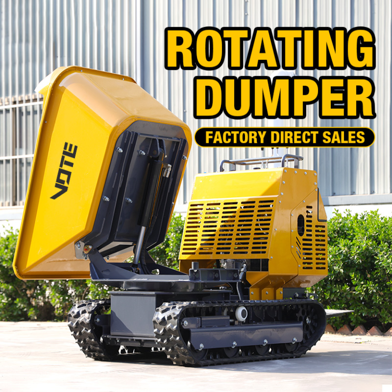 Can Be Tilted Tracked Mini Dumper Truck 1 Ton Crawler Dumper Mini Transporter Self Loading Mini Dumper