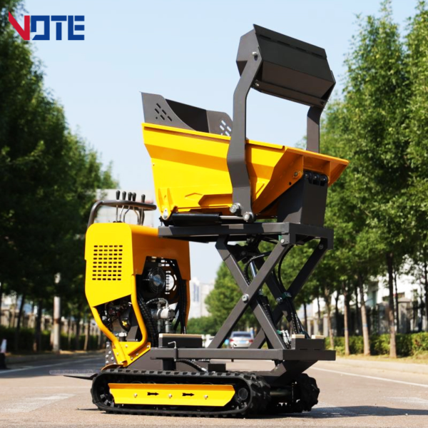 Carrier Crawler Dumper Hot Sale Mini Track Dumper 500kg Small Dumpers 4X4 Hydraulic Mini Truck for Sale