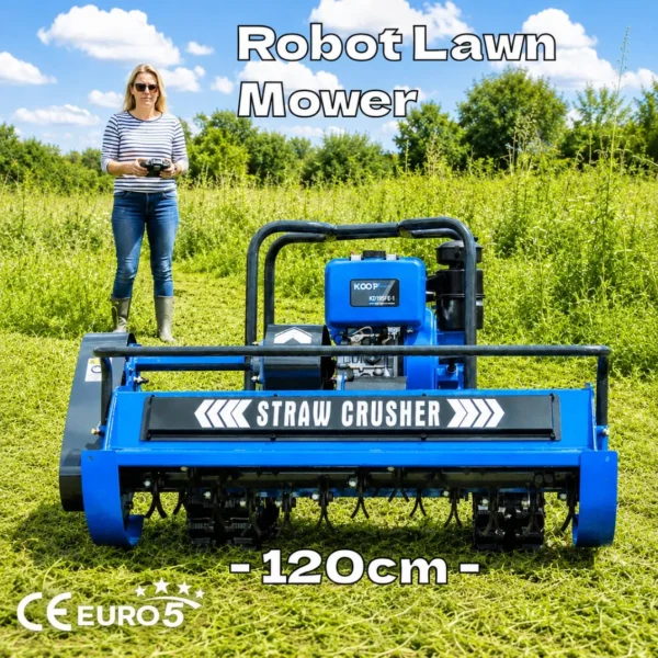 CE Certified Lawn Mower with 1200mm Width, Suitable for Grassy Slopes and Forestry China Factory Price
