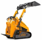 CE/Euro 5 Mini Skid Steer Loader with Tracked Cabin, Equipped with Multifunctional Attachments, Suitable for Farms, Orchards, and Indoor Construction Sites