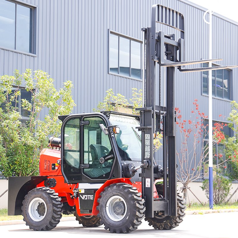 CE/Euro5 Back Cross Articulated Forklift Heavy Duty Construction Lifting Vehicle Vote