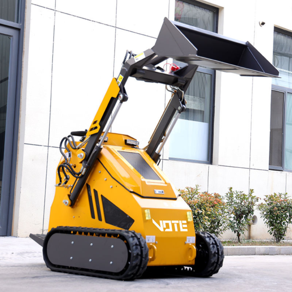 Cheap Mini Skid Steer Loader for Sale Diesel Mini Tracked Mini Skid Steer Loader with 4 in 1 Bucket High Efficiency Wheel Loader