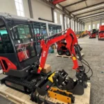 China Cheap Mini Excavator 1-2 Ton Free Shipping with CE Euro 5 Japanese Diesel Engine Excavator Small Digger