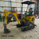 China Cheap Mini Excavator 1-2 Ton Free Shipping with CE Euro 5 Japanese Diesel Engine Excavator Small Digger