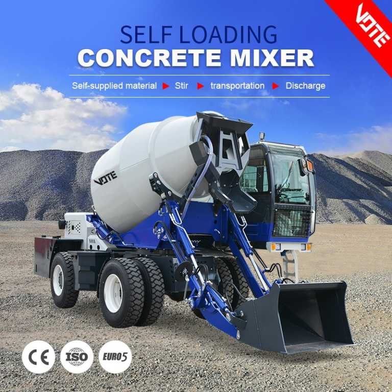 China Concrete Diesel Small Drum Self-Loading Concrete Mixer with Pump Truck for Sale Pump Spare Parts Concrete Mixer Truck