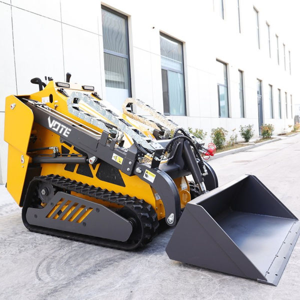 China Earth-Moving Machinery New Hydraulic Mini Wheel Loader Skid Steer Loader Free Shipping