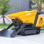 China Factory Mini Self Loading Dumper Truck All Terrain Mini Dumper 800kg Garden Hydraulic Mini Crawler Dumper 4X4