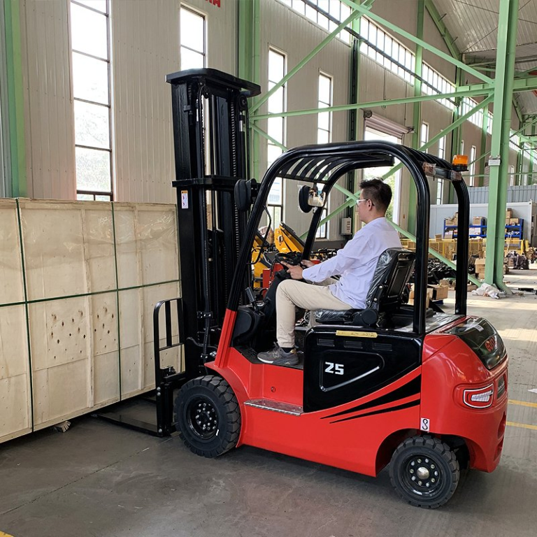 China Forklift 1 Ton Electric Price Parts Charging Indicator Warehouse Mini Compact Electric Forklift Batteries 48V