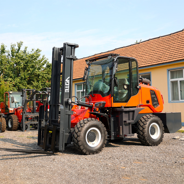 China Manufacturer 4X4 Diesel Forklift Cheap off-Road 3 Ton 3.5 Ton 4WD Rough Terrain Forklift
