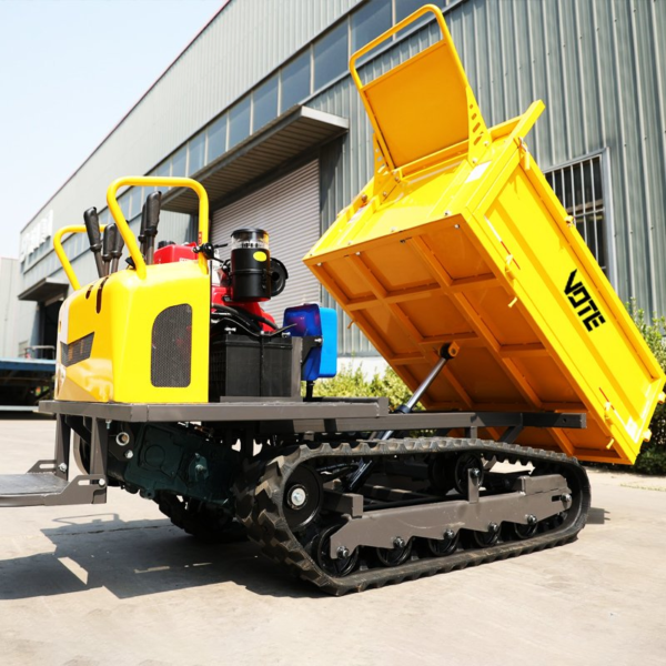 China Mini Dumper Diesel 1 Ton Crawler Dumper Mini Transporter 500kg 300kg 1.2 Ton Micro Tracked Dumpers