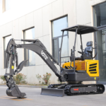 China Mini Excavator 1 Ton 1.8 Ton 2 Ton Compact Excavator Small Digger CE EPA Euro 5 Wholesale Prices with Bucket for Sale