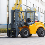 China Rough Terrain Forklift 4 Wheel Drive Articulated Small Forklift