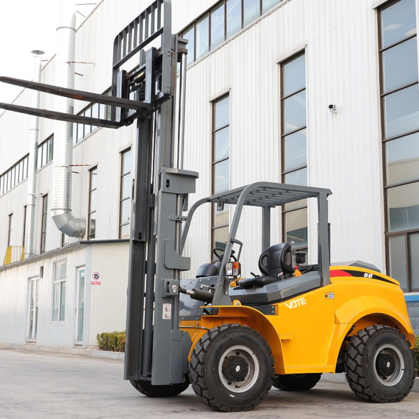 China Rough Terrain Forklift 4 Wheel Drive Articulated Small Forklift