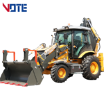 China Wheel Mini 4X4 Backhoe Excavator Loader Cheap Small Front and Loader Multifunctional EPA Diesel Engine Backhoe Loaders
