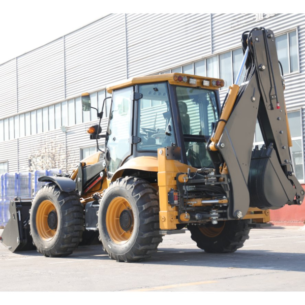 China's Multifunctional Backhoe Loader Comes with a Six-in-One Bucket and Can Be Customized