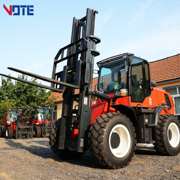 Chinese 3.5 Ton 4 Ton 5 Ton Forklift off Road 4WD 4X4 All Rough Terrain Forklift Diesel Forklift Truck for Sale