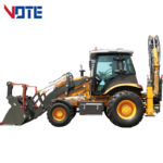 Chinese EPA Engine Wheel Loader Mini Backhoe Excavator Loader 4X4 2.5 Ton Backhoe Loader
