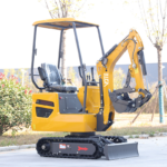 Chinese New Mini Crawler Digger Excavators Machine Mini Bagger CE Euro 5 EPA Engine 1 T 2 Ton Mini Excavator Home Use Farm