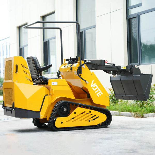 Chinese Power Backhoe Excavator Loader Mini Skid Steer Loader Diesel Compact Track Loader
