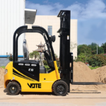 Clamp Attachment 4 Wheel Electric Forklift Truck Large Wheel Forklift Full Electric Pallet with Four Big Tyres