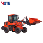 Compact Boom Loader 2 Ton 1.5ton 1.2ton 1ton 0.8ton Mini Front End Wheel Loader with AC Joystick