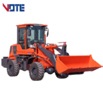 Compact Boom Loader 2 Ton 1.5ton 1.2ton 1ton 0.8ton Mini Front End Wheel Loader with AC Joystick