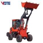 Compact Boom Loader 2 Ton 1.5ton 1.2ton 1ton 0.8ton Mini Front End Wheel Loader with AC Joystick