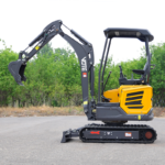 Customized High Quality Engine 2 Ton Hydraulic Mini Excavator Construction Machinery 1800kg Micro Excavation with Cabin