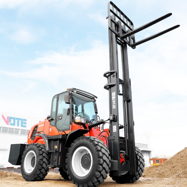Diesel Forklift 5 Ton 3.5 Ton 5 Ton 4 Wheel Drive Reliable Engine Lifting up 3m-7m Heavy Duty Outdoor Forklift