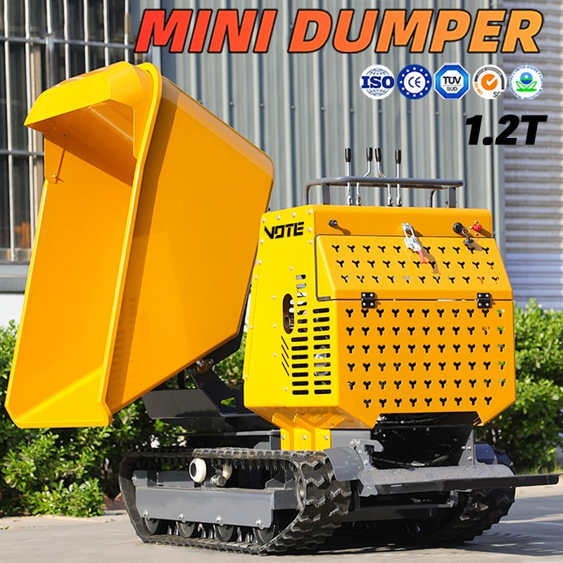 Dumper Truck 1.2t 2t 3t Tracked Dumper Farm Building Transport Equipment CE