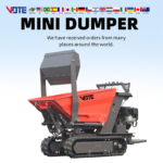 Dumper Truck Price Small Crawler Transporter Diesel Self Loading Mini Dumper 2 Ton Crawler Carrier for Sale