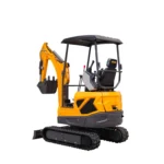 Earth-Moving Machinery Mini Excavadora Construction Mini Crawler Excavator 1.8 Ton Multifunctional Cheap Small Digger 2 Ton