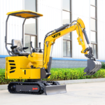 Earth Moving Machinery Mini Excavator 1.2 Ton CE/EPA Engine Farm Crawler Digger Mini Hydraulic Excavators Wholesale