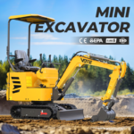 Earth Moving Machinery Small Digging Machine 1.2ton Micro Excavator Machine Mini Excavator with Arm Deflection